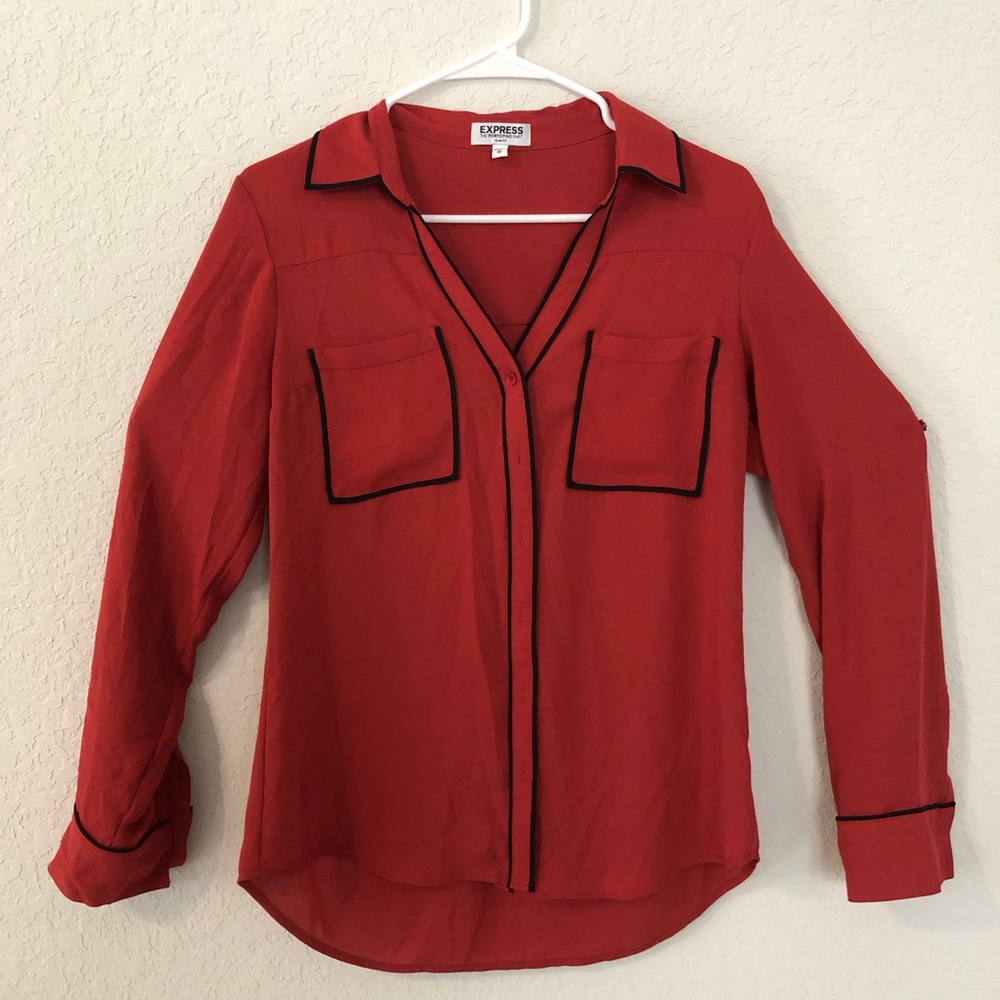 Express slim fit button down